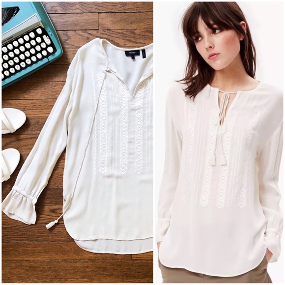 Theory Tops - Theory Alrik E Double Georgette Silk Top